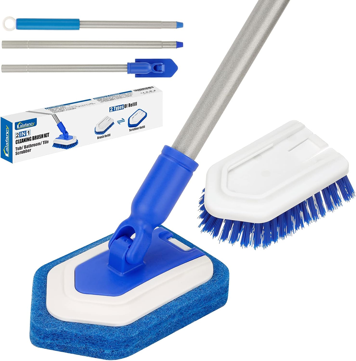 Lalafancy Extendable Shower Brush with 50 Handle