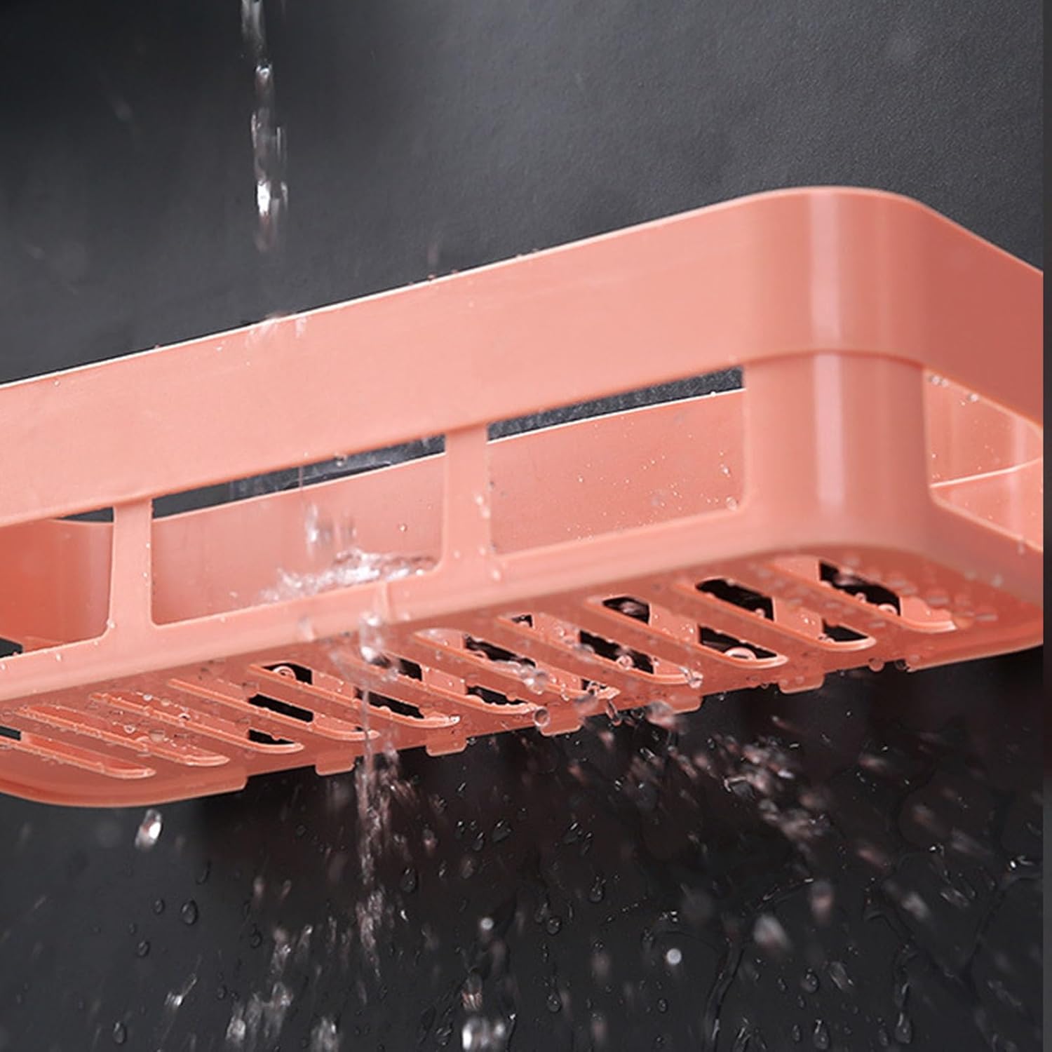 Senrusa Wall Mount Shower Caddy with Storage Basket