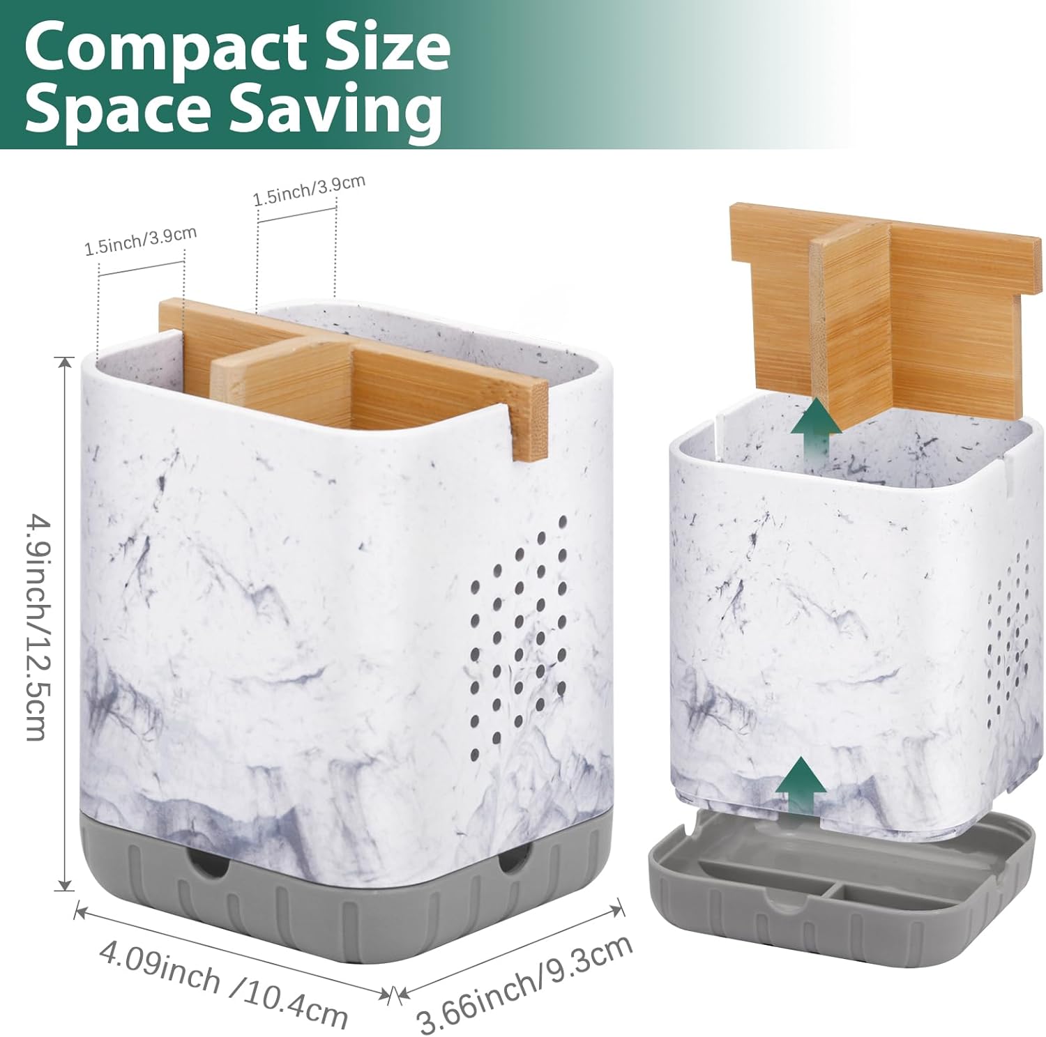 Boperzi Detachable Toothbrush Holder with Drainage 1