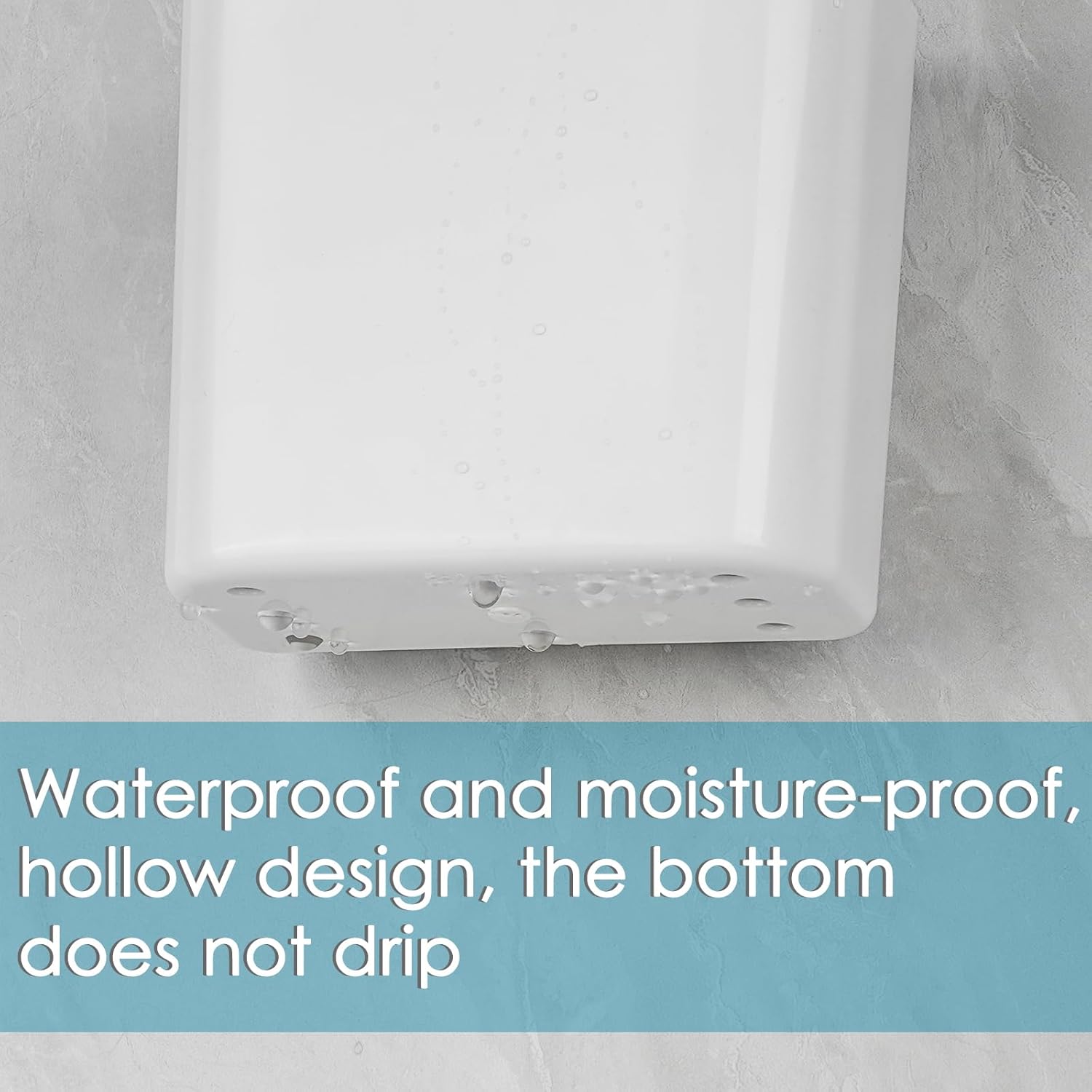 Multipurpose Wall Mount Toothbrush Holder with Cover White