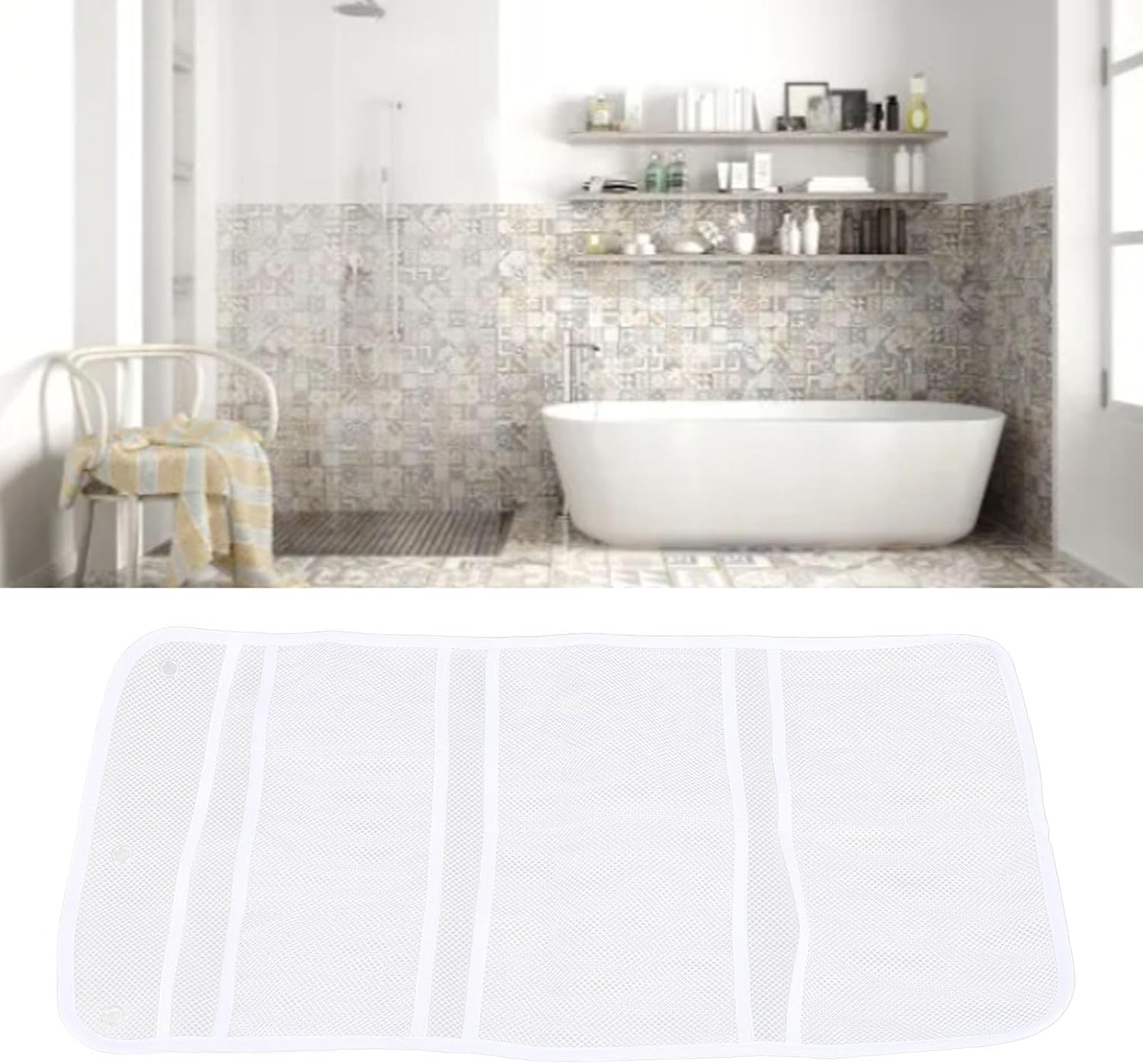 Yosoo Mesh Shower Caddy with 7 Pockets Organizer