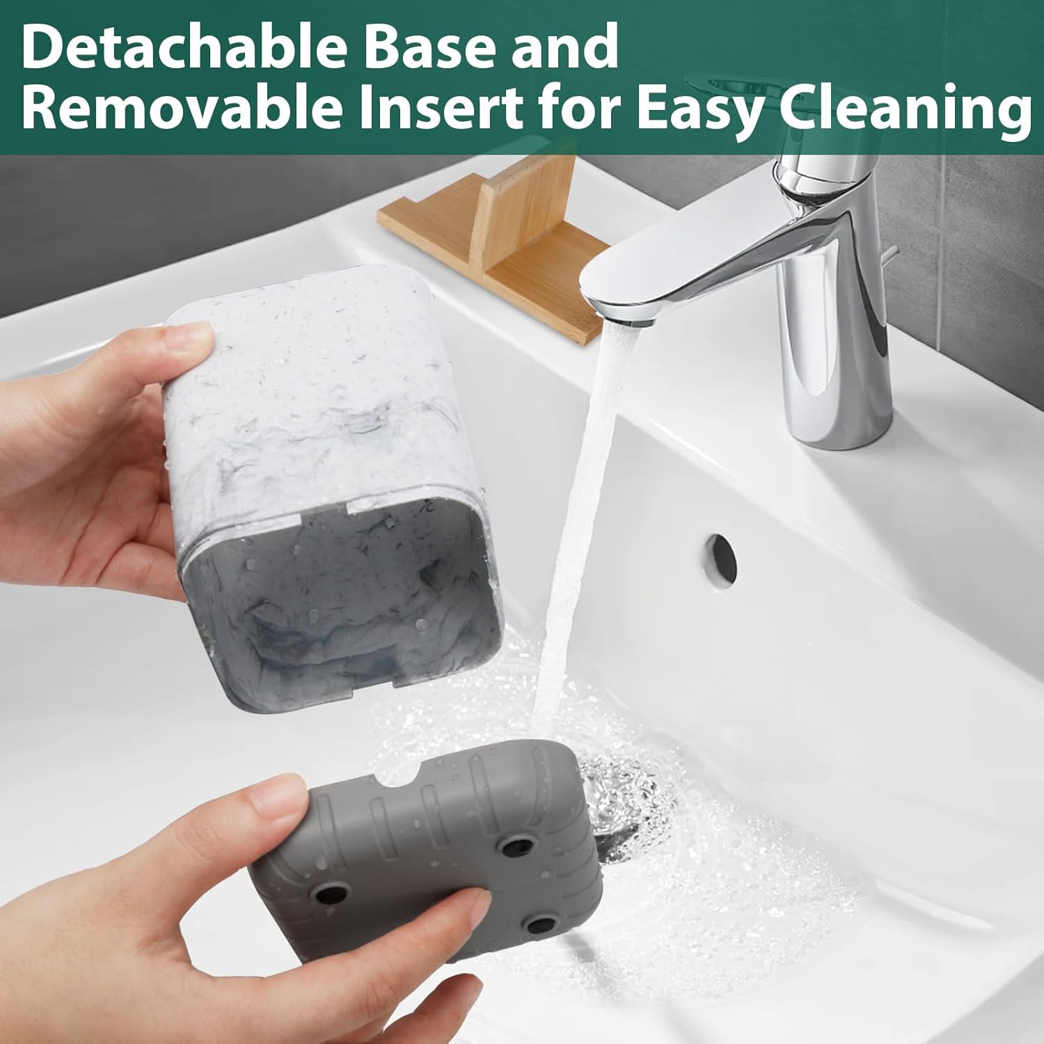 Boperzi Detachable Toothbrush Holder with Drainage 1
