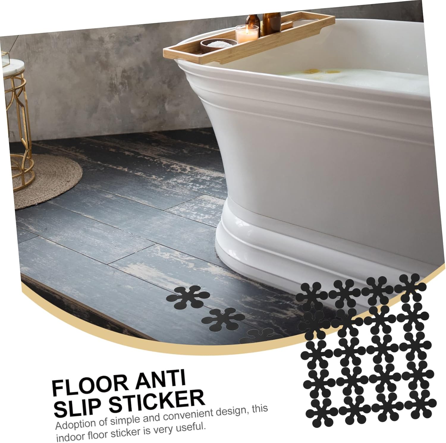 JOINPAYA 20pcs Snowflake Anti-Slip Bathtub Stickers for Bathroom Safety 1