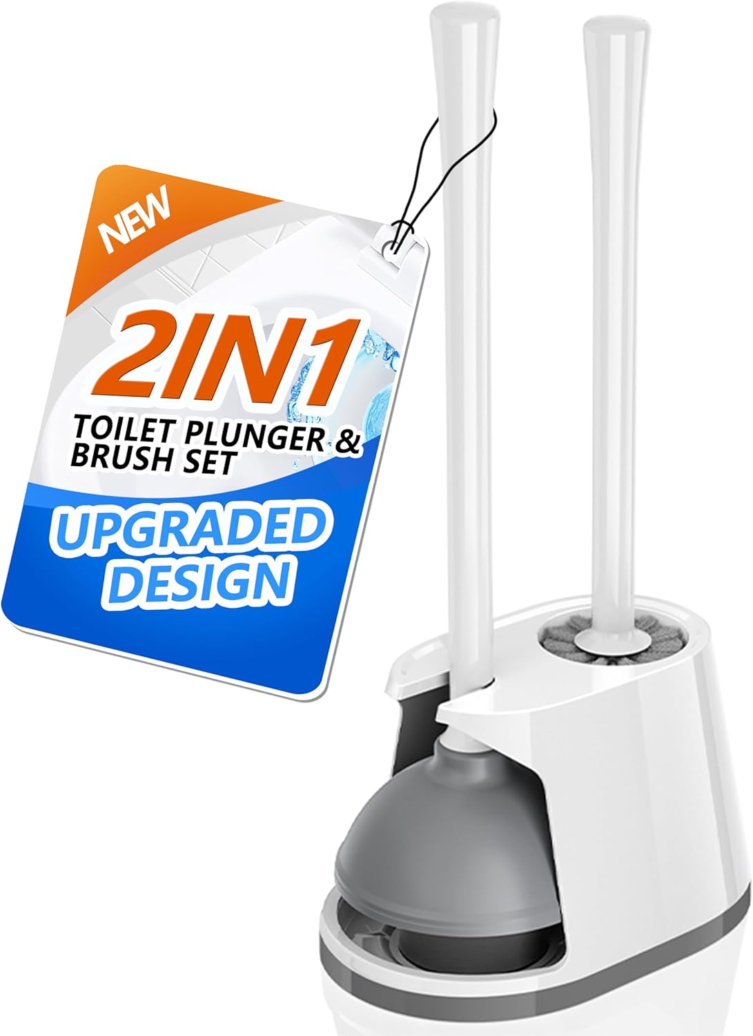 TRENTI 2-in-1 Toilet Plunger and Brush Set