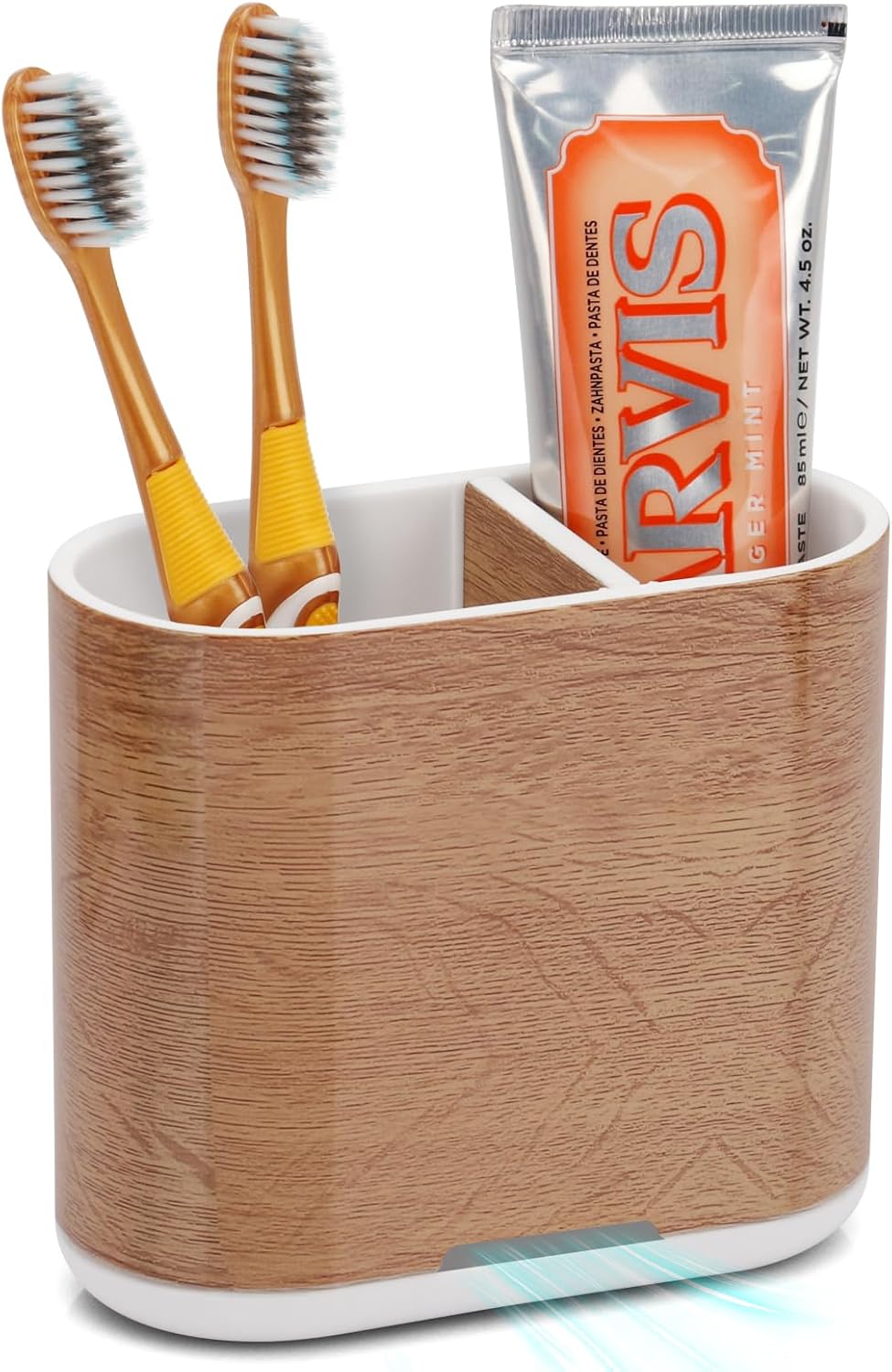 Chintu Toothbrush Holder with Divider and Toothpaste Stand