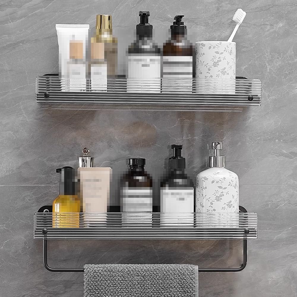 BAHELS Wall Mounted Aluminum Shower Rack 30cm 1