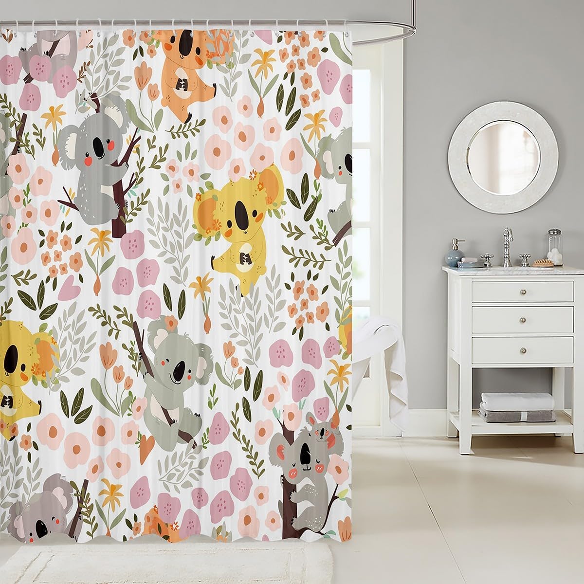 Feelyou Koala Shower Curtain Set 72x72