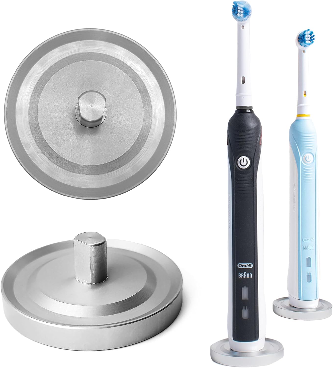 Aluminum Oral-B Toothbrush Holder with Drip Capture