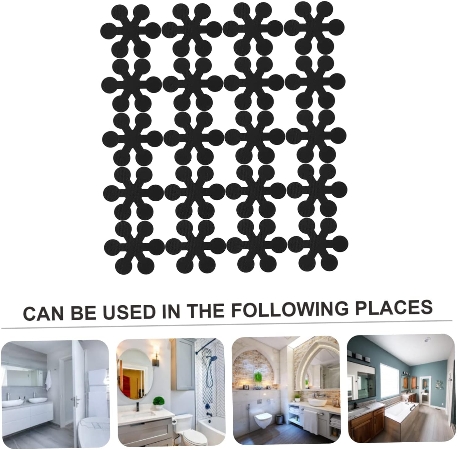 JOINPAYA 20pcs Snowflake Anti-Slip Bathtub Stickers for Bathroom Safety 1