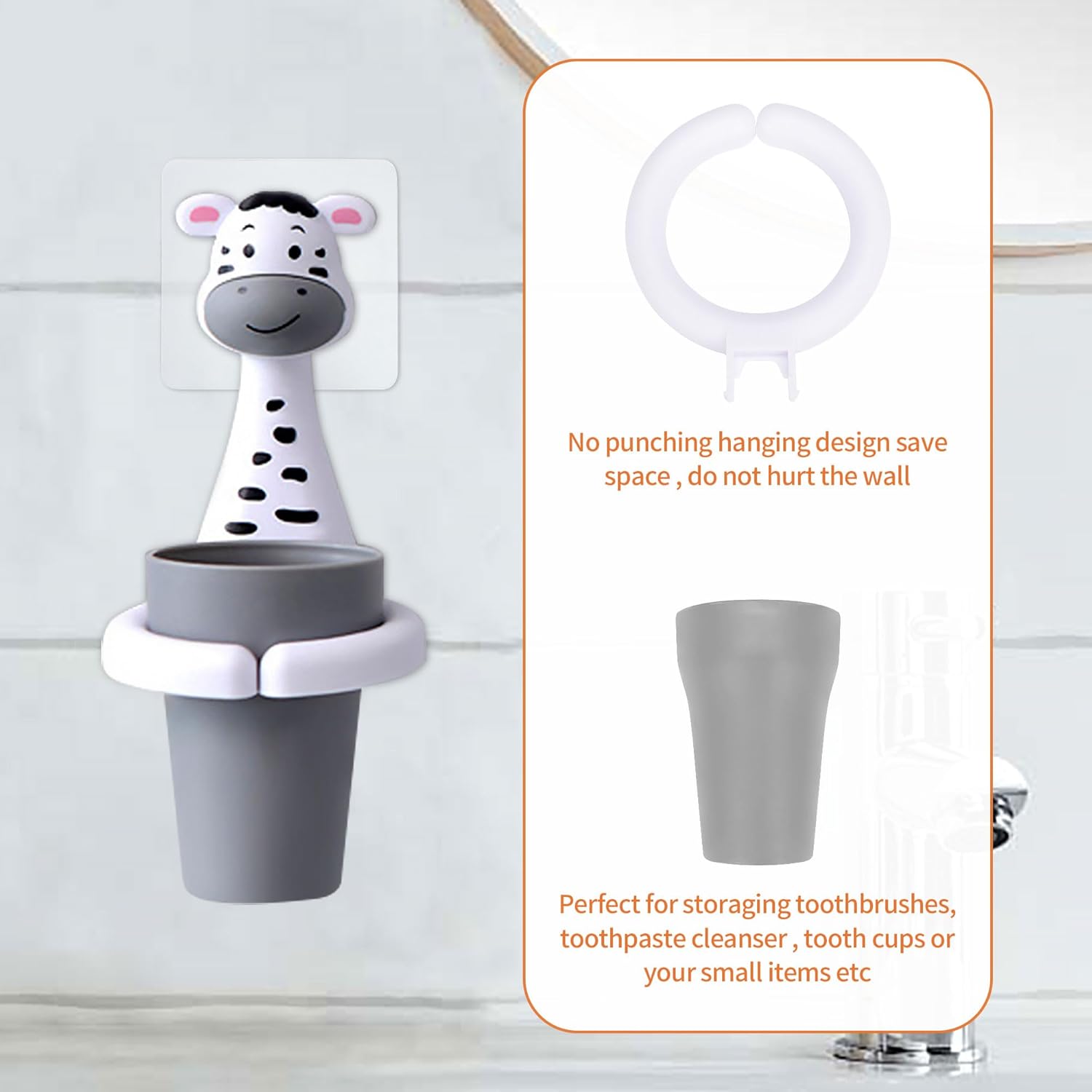 SooGree Kids Toothbrush Holder with Cup 1