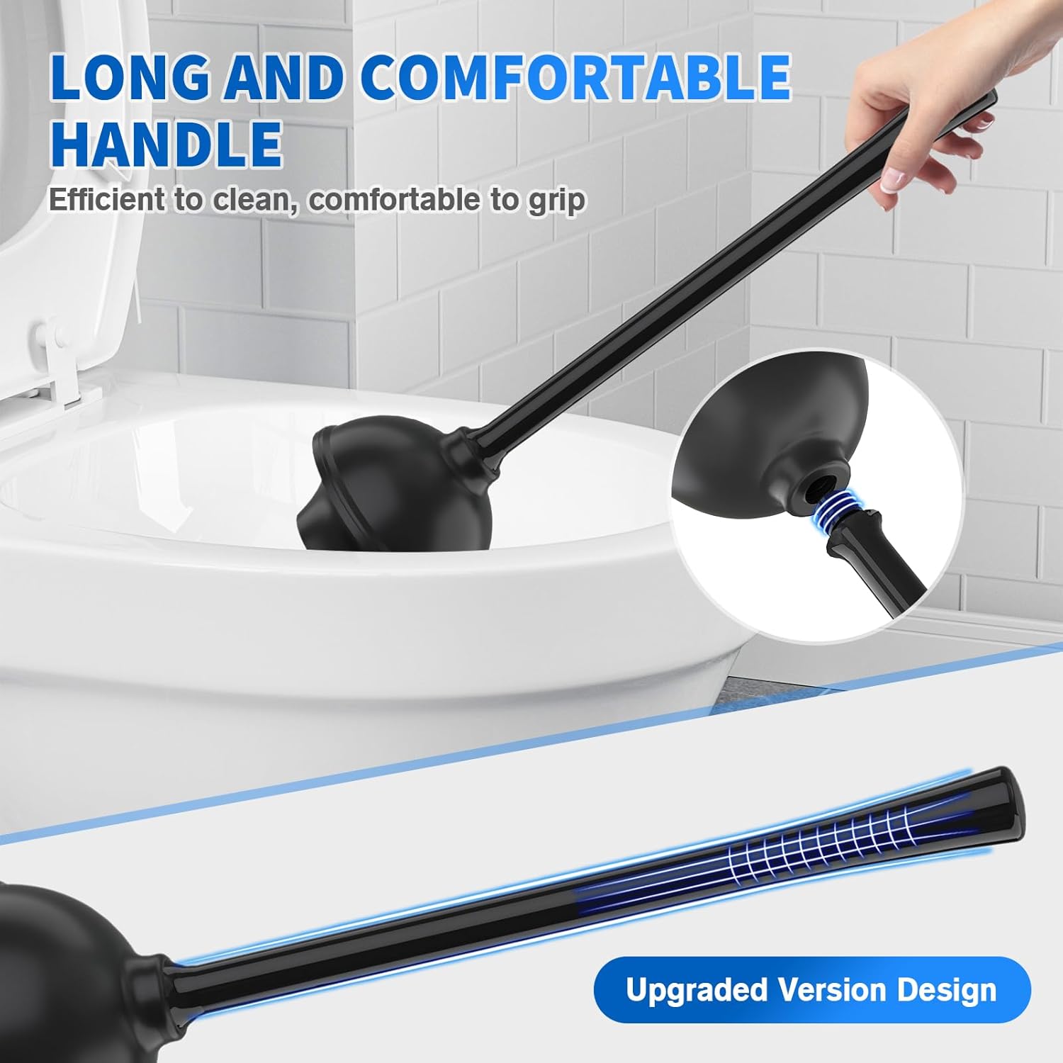 LOVLOY 2-in-1 Toilet Plunger and Brush Set