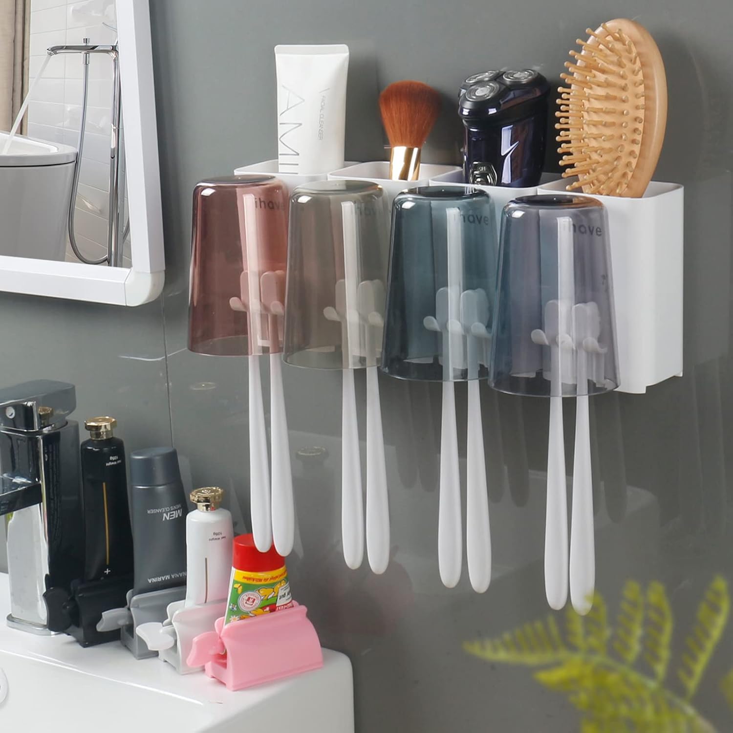 iHave Wall Mounted Toothbrush Holder Set 1