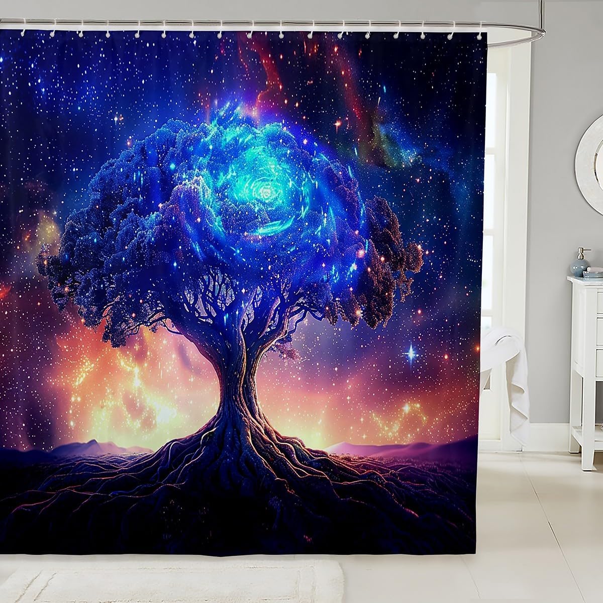 Feelyou Tree of Life Shower Curtain Set 72x72