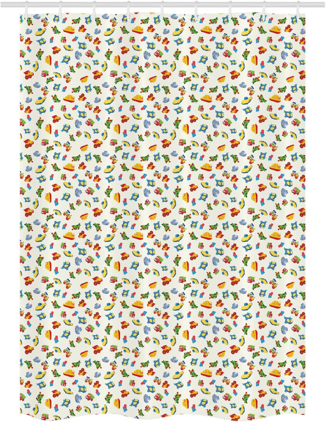 Ambesonne Plane Stall Shower Curtain Set