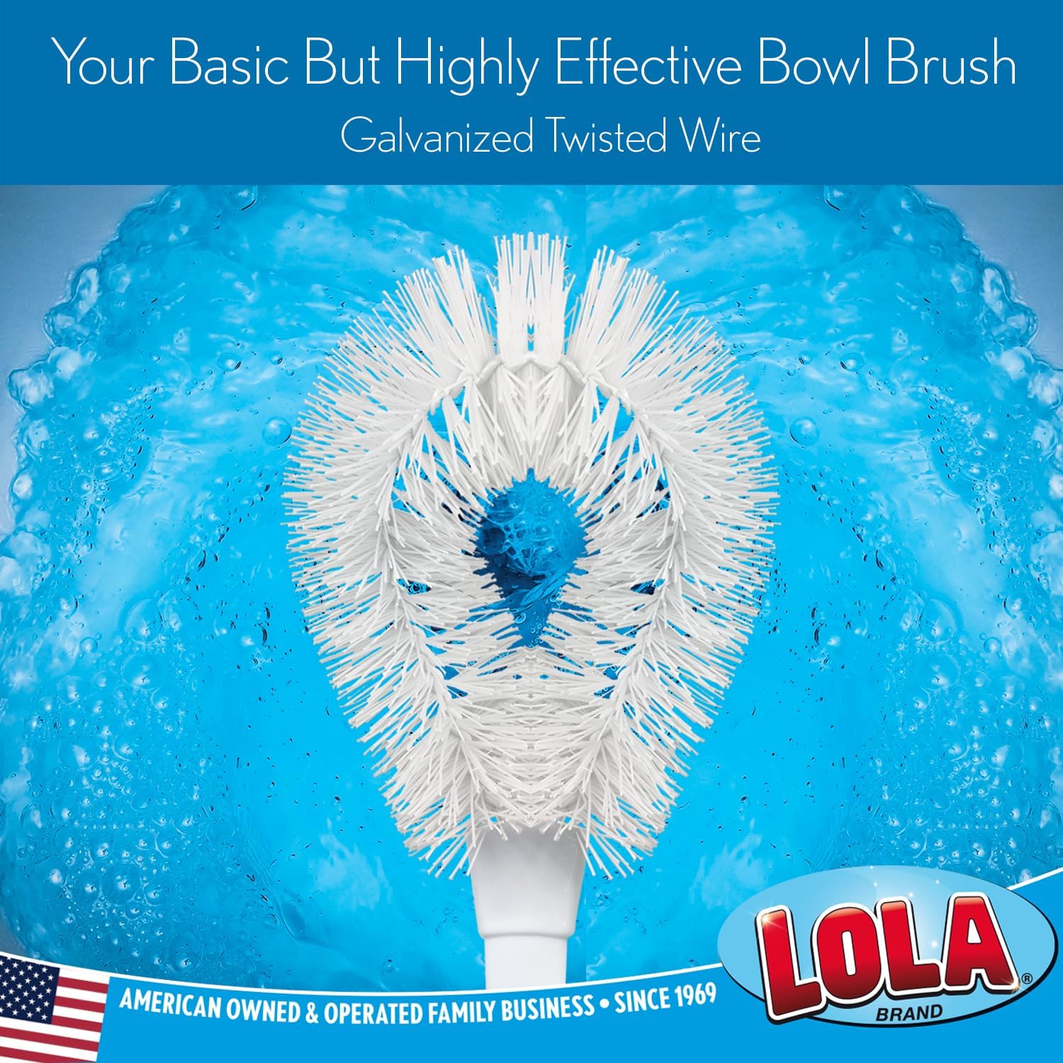 Lola Products Toilet Bowl Brush with Curved Head
