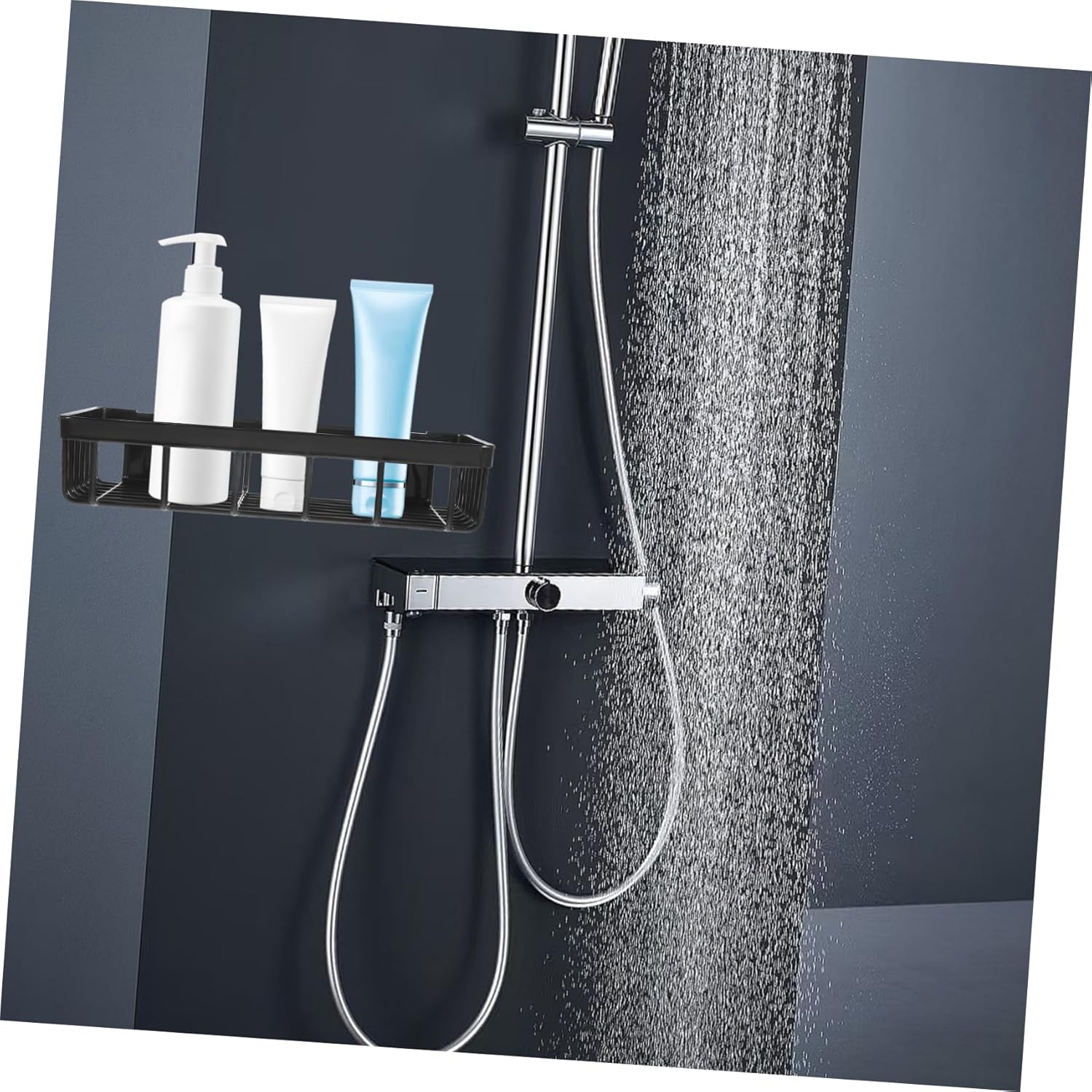 Cabilock Wall Mounted Bathroom Organizer Shelf 1