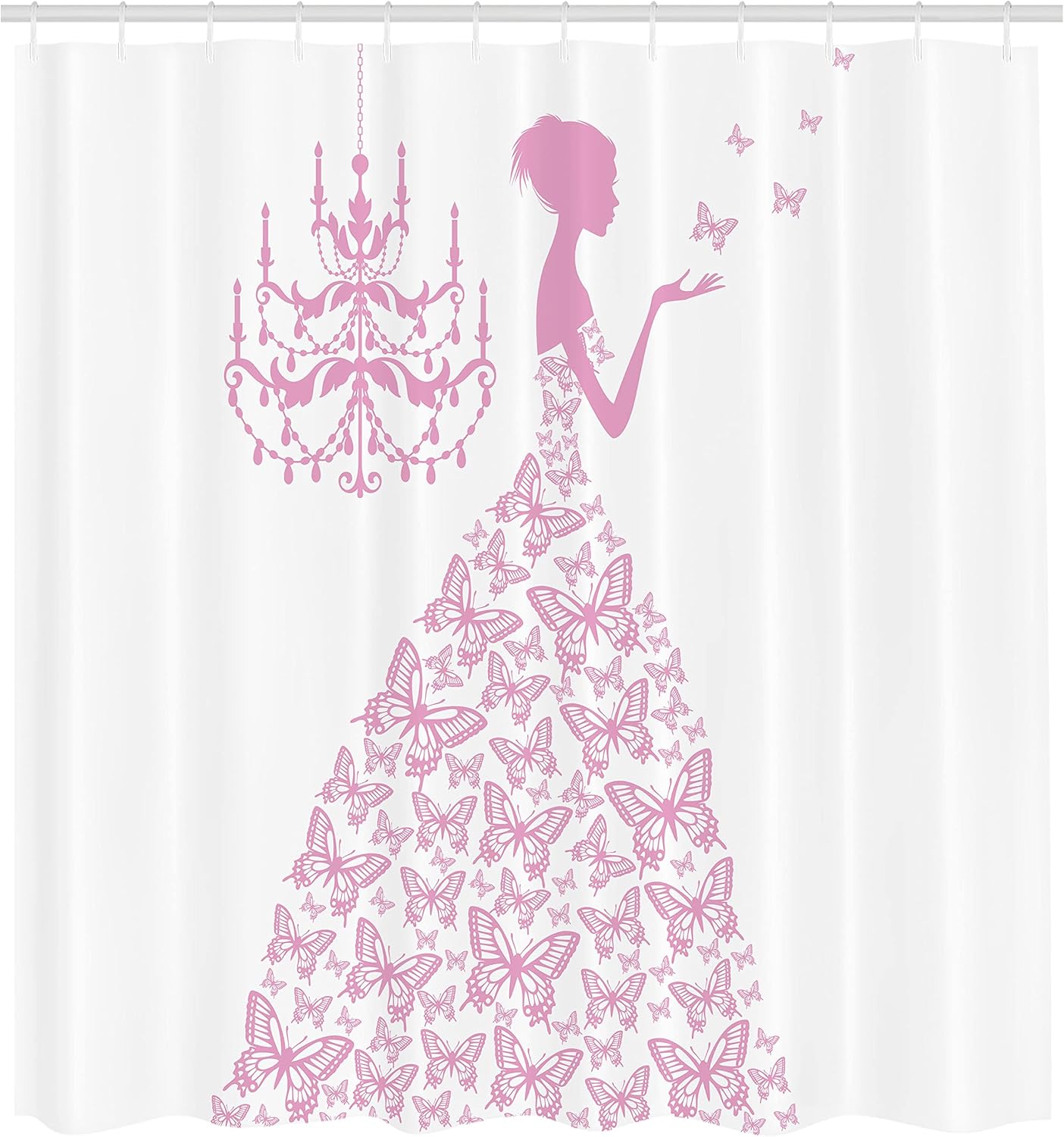 Ambesonne Love Shower Curtain Set 69 W x 70 L