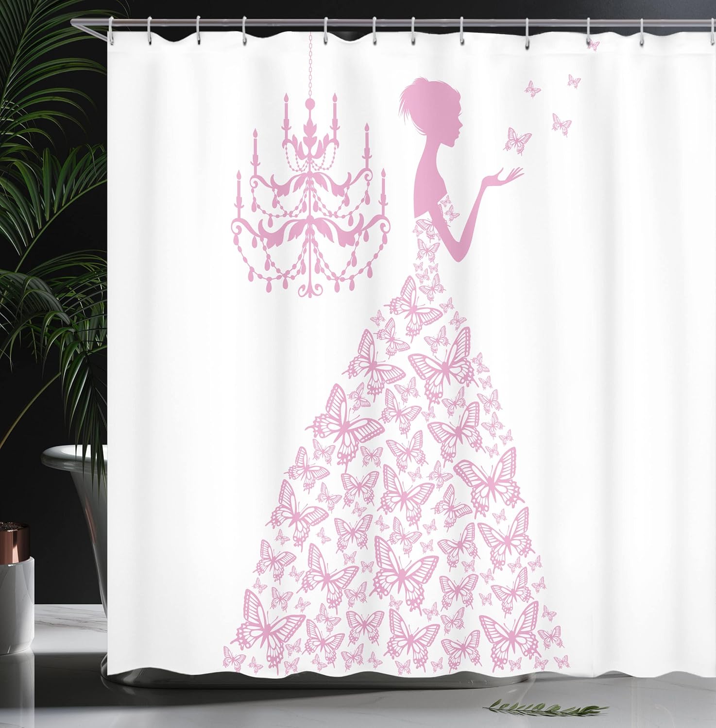 Ambesonne Love Shower Curtain Set 69 W x 70 L