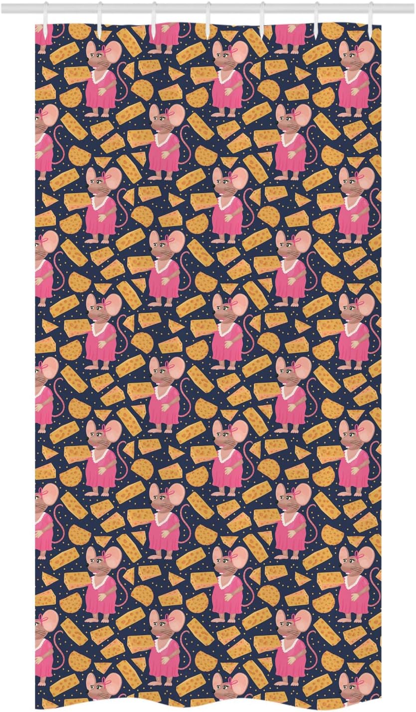 Ambesonne Animal Stall Shower Curtain with Hooks 72 x 36