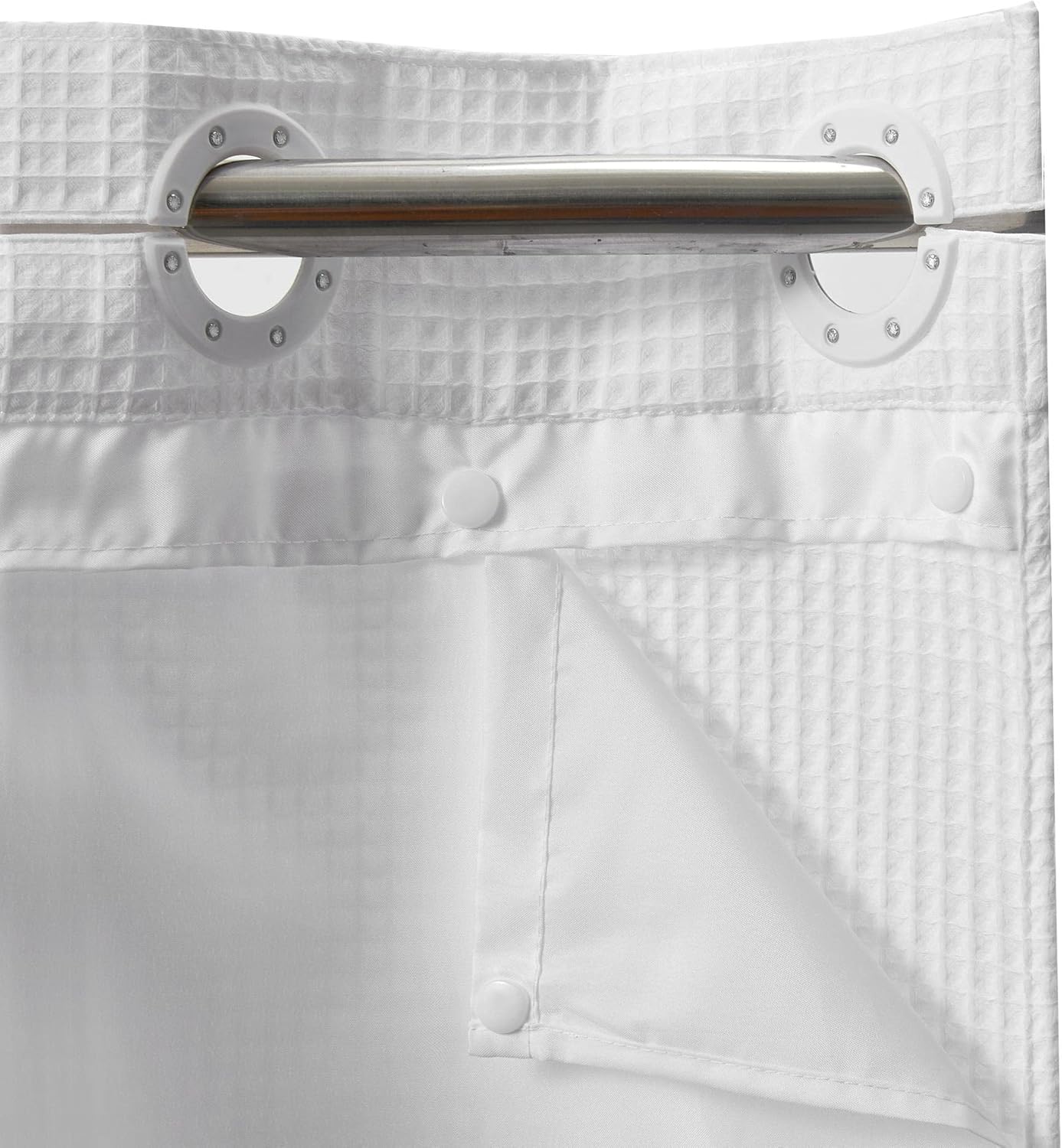 River Dream Shower Curtain Set with Snap-in Liner and Magnets