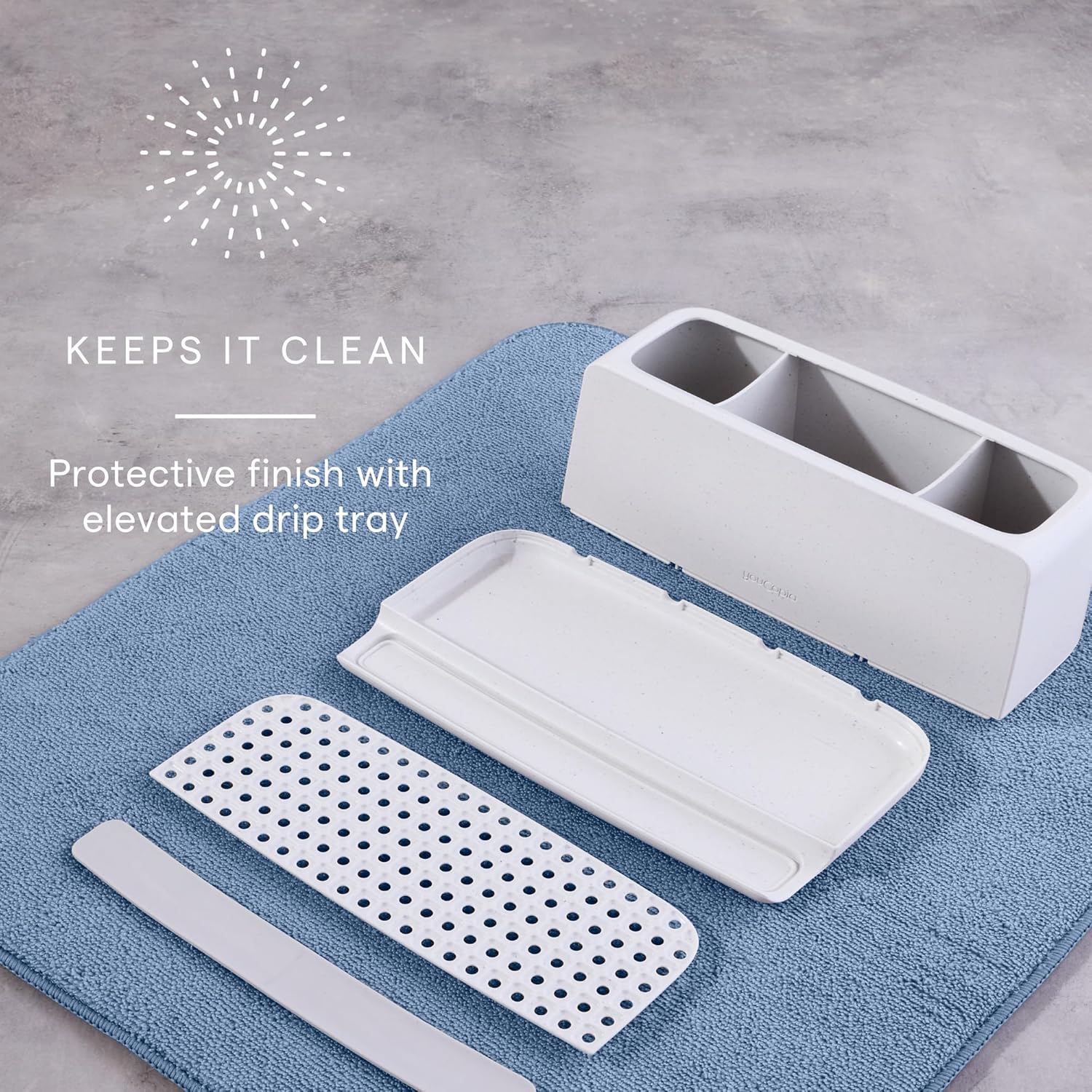YouCopia Ledge Toothbrush Holder 3-Slot
