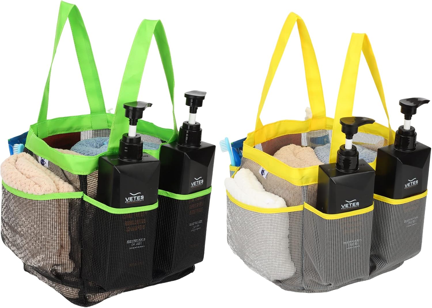 2 Pack Nvatorfox Shower Caddy with Key Hook