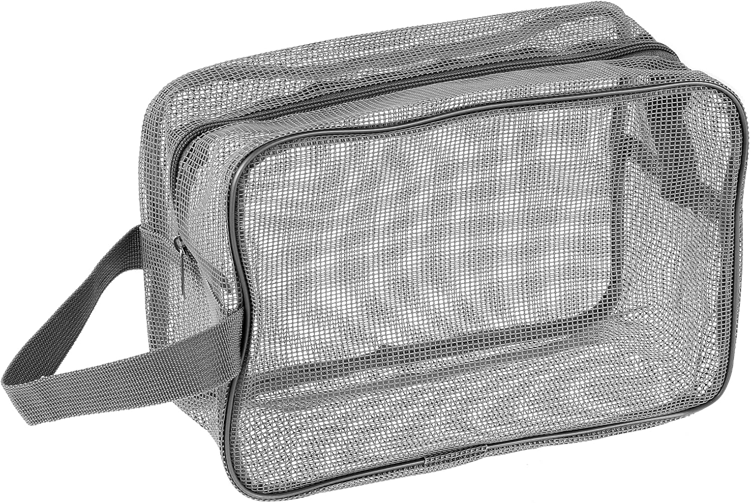 Mozeat Lens Mesh Shower Caddy Bag Tote Grey