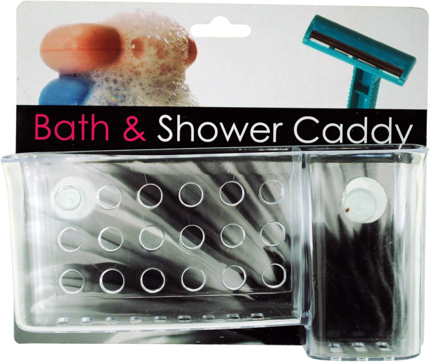 Kole Imports Suction Cup Shower Caddy with Storage