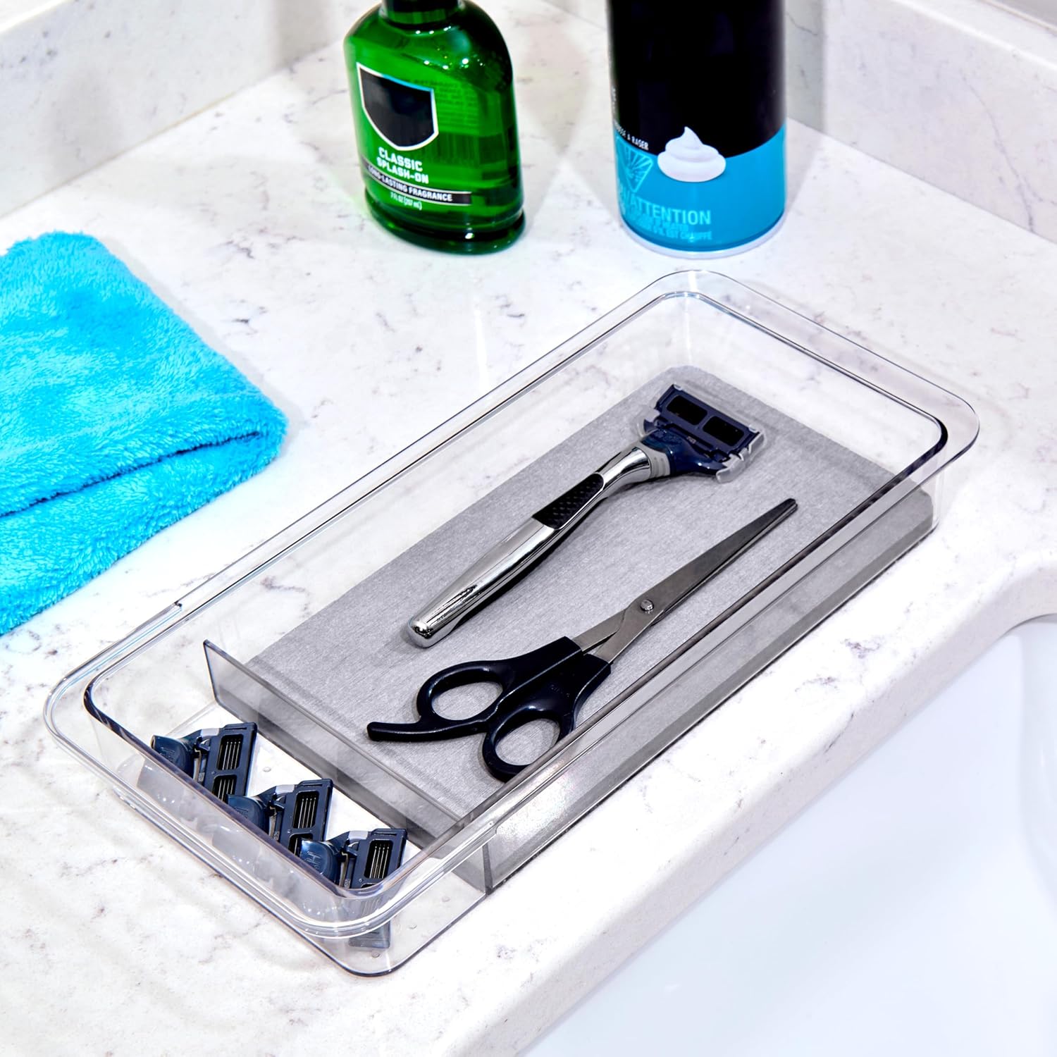 Madesmart Dental Tray Drawer Organizer with Drying Stone