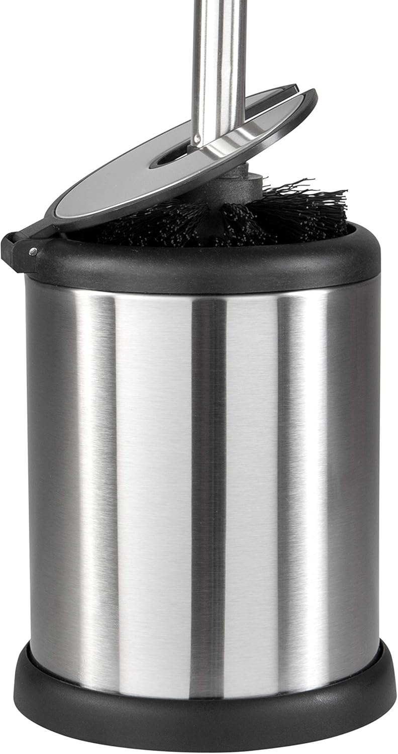 Bath Bliss Toilet Brush with Self-Closing Lid