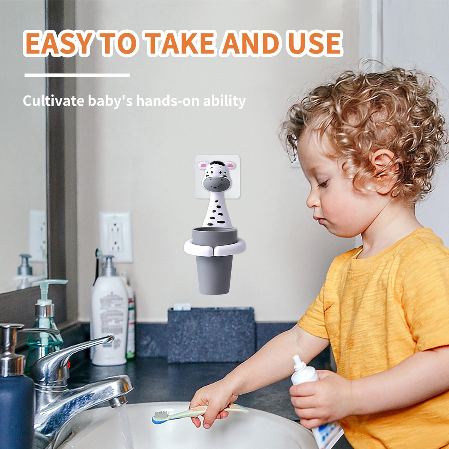 SooGree Kids Toothbrush Holder with Cup 1