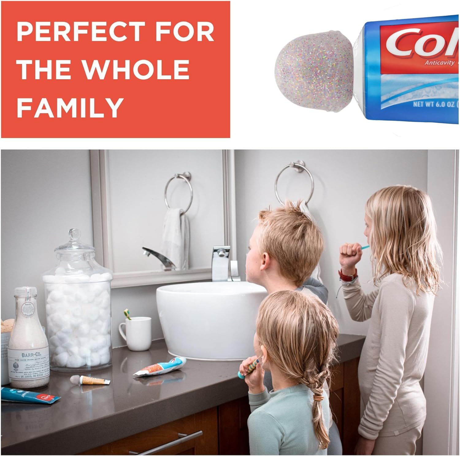 Chrome Cherry SqueezMe Self-Closing Toothpaste Caps Pack of 6