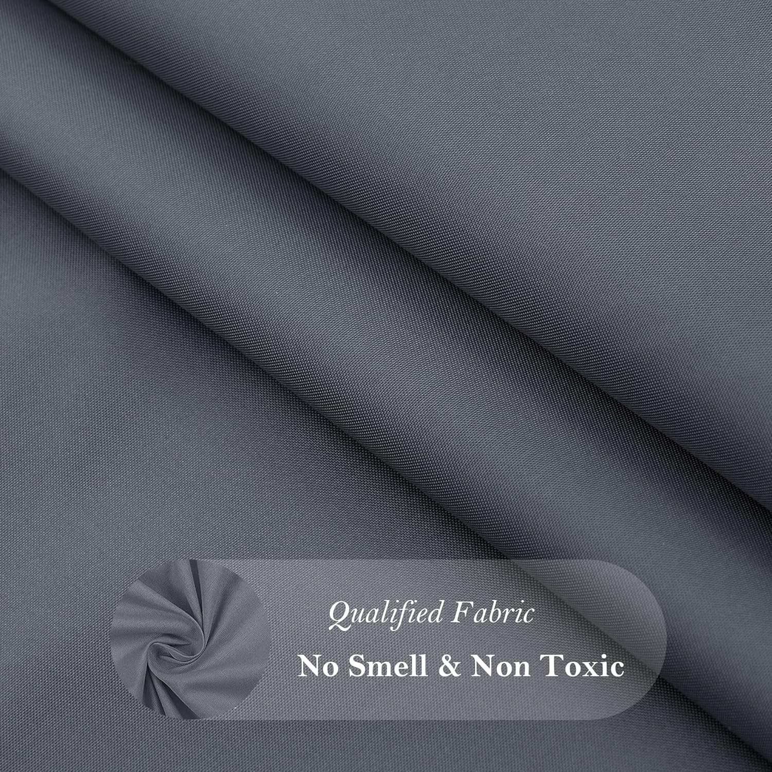 AooHome Extra Long Shower Curtain 72x84 Inch Dark Grey