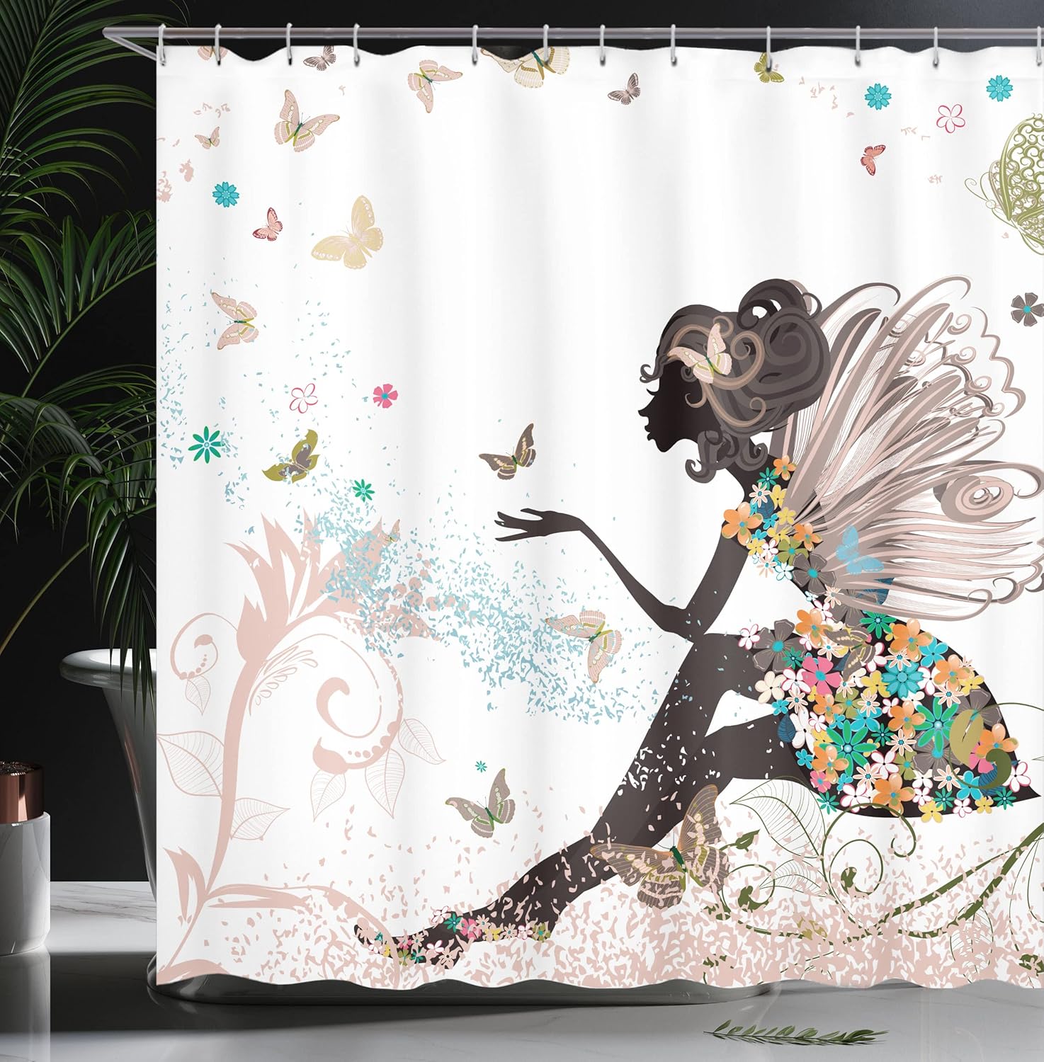 Ambesonne Fantasy Shower Curtain 69x70 Warm Taupe