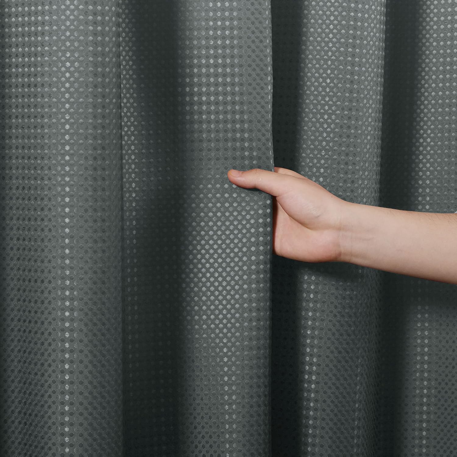 Naturoom Ombre Shower Curtain Set with 12 Hooks